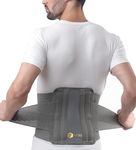 Plutoex "Premium Adjustable Lumbar Support Belt for Effective Back Pain Relief - Unisex Waist Brace with Custom Fit - Lumbar Support for Men and Women - 1 Unit, Free Size"