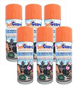 SUNGUARD UV Protectant Spray for Outdoor Decor, Furniture & More (6-Pack) Prevents Fading Peeling and Cracking