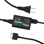 CHENLAN AC Power Adapter Charger + USB Data Charging Cable Cord for Sony PS Vita PSV 1000