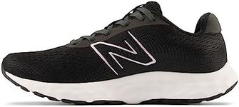 New Balance Women's 520 V8 Running Shoe, Black/White, 6 W