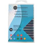 Manuscript Pen Company Pack of 30 Creative Ink Cartridges for Fountain Pens in 9 Assorted Colours