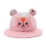 VRITRAZ Breathable Polyester Cloths Kids Squirrel Hat for Boy's and Girl's, Summer Sun Protection, 3 to 10 Years (Color-Pink)