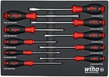 Wiha 30280 10 Piece SoftFinish Cushion Grip Screwdriver Tray Set