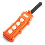 MME 250V 5A 500V 2A Hoist Crane Push Button On-Off Switch Orange (4 Way)