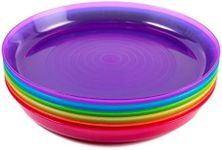 Cuddly Hippo Plates (Purple, Pink, Orange, Yellow, Green, Blue, 6 Plates)