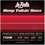 La Bella 750N Black Nylon Tape Woun