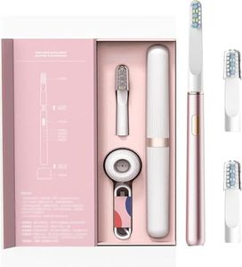 Miroshine Electric Toothbrush, Miroshine Toothbrush with 2 Replacement Toothbrush Heads, 32000 Vibrations, 3 Brushing Modes, Lasts for 6-8 Weeks on 1 Single Charge, Ipx7 Waterproof (Pink)