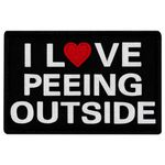 EmbTao I Love Peeing Outside Patch Embroidered Funny Biker Badge Applique Hook & Loop Emblem