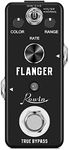 Rowin Flanger Guitar Pedal for Analog Flanger Guitar Effect Pedals Classic Metallic Sounds Flanger Effects 2 Modes Filter&Normal with Mini Size Ture Bypass