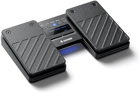 Donner Wireless Bluetooth Page Turner Pedal for iPad Tablets Phone Foot Pedal, Black