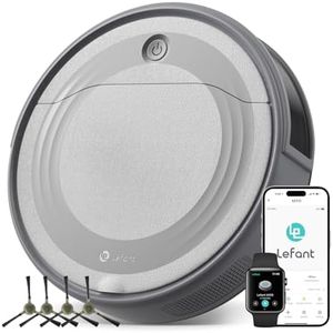Lefant Robot Vacuum Cleaner 4500Pa, 180 Min Run Time, Robot Vacuum Cleaner 6 Cleaning Modes, Precise Obstacle Avoidance 4 cm, App/Alexa Control, Anti-Tangle, Pet Hair and Hard Floors, M310 Grey