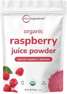 Organic Raspberry Juice Powder, 8oz | 100% Natural Fruit Powder | Freeze-Dried Raspberries Source | No Sugar & Additives | Great Flavor for Drinks, Smoothie, & Beverages | Non-GMO & Vegan Friendly