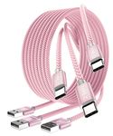 BASESAILOR USB Type C Charger Cable 3Pack 1/2/3M,Charging Cord for Kindle Fire HD 10 9th 2019,8 10th 2020,7 12th 2022,Paperwhite 2021 11th Gen,iPad Air 4 5 Mini 6,Galaxy Z Flip Fold 3,S24 S23 S22 S21