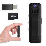 Bextgoo Body Camera with 32GB TF Card, 1080P FHD Body Cameras with Video Recording, 8-10HR Battery Life, 180° Rotating Lens, Loop Recording Body Worn Camera for Law Enforcement, Meeting, Bike, Hiking