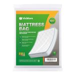 VICMORE Heavy-Duty Full Mattress Bag for Moving and Storage, 54” x 96” Plastic Mattress Moving Bag and Cover, Waterproof & Tear-Resistant Full Mattress Protector