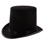 COMBR Magician Black Hat Halloween Hat Jazz Hat black