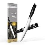 nuovva Kitchen Filleting Knife – Professional Chef Slicing Knife – 8 inch German High Carbon Stainless Steel – Meat and Fish Boning Knives