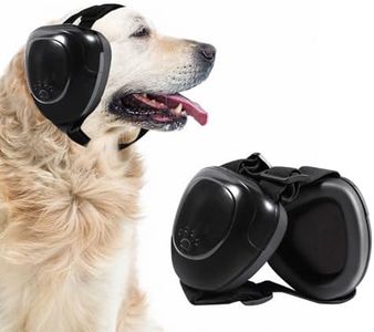 Dog Earmuffs, Dog Ear Muff for Hearing Protection Dog Noise Cancelling Headset, Dog Hearing Protection Earphones (Black, XL)