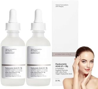 Hyaluronic Acid 2% + B5,Skincare Serum,Hyaluronic Acid For Face Hydrated,Hyaluronic Acid Serum for Face to Plump and Smooth Skin,Face Serum for Women & Men,Skin Care 2PCS (2)