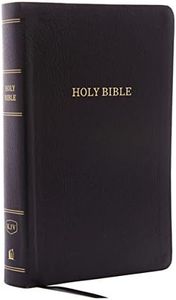 KJV Holy Bible: Personal Size Giant Print with 43,000 Cross References, Black Bonded Leather, Red Letter, Comfort Print: King James Version