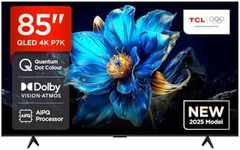 TCL 85P7K-UK 85" QLED 4K Ultra HD HDR Google TV (Google Assistant, Freeview Play, Dolby Atmos, Dolby Vision, HDR10+, 120Hz Game Accelerator, Motion Clarity，2025 New Model)