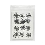 Zarwani (12 pcs) Diasy Dried Pressed Flowers Real Pressed Flowers Dry Leaves for Scrapbooking DIY Art Crafts Epoxy Resin Jewelry, Candle, Soap Making Nails Dcor (Black)