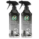 Cif Stainless Steel specialist Spray Scientifically designed to remove stubborn dirt for 100% streak-free shine on the stainless steel surfaces, Multi Buy 2 Pack