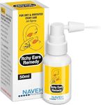 NAVEH PHARMA Itchy Ears Remedy: Ear Cleaning and Itch Relief | Treats All Causes of Ear Itchiness | Jet Ear Spray for Eczema Treatment and Clogged Ear Relief | Ear Wax Remover & Ear Wash (50 ML)