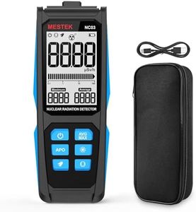 Nuclear Radiation Detector, MESTEK Geiger Counter Dosimeter Radiation Detector with Digital & Analog Dual Display, Portable Beta Gamma X-ray Monitor Meter, Rechargeable