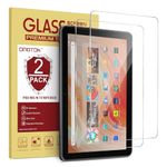 [2 Pack] OMOTON Screen Protector for Amazon Fire HD 10 Tablet (13th/11th Generation, 2023/2021 Released)/Fire HD 10 Plus/Fire HD 10 Kids/Kids Pro All-New 10.1 Inch Tablet, Tempered Glass