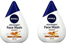 NIVEA MILK DELIGHT MOISTURIZING HONEY DRY SKIN FACE WASH -2 Face Wash (100 ml)
