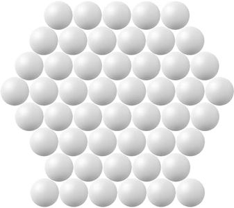 Jedulin 40MM Ping Pong Balls, 50 Pack Assorted Colored Tennis Balls Multi Color Plastic Balls Fun Beer Ping Pong Balls Bulk for Beer Pong Balls, Arts and Craft, Party Decoration, Cat Balls (White)