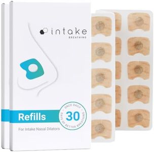 Intake Breathing Refill Tabs (60 Count, Pack of 2) – Magnetic Nasal Strips for Sleeping – Snoring Solution – Nasal Dilators for Better Breathing, Sleep & Exercise – Skin-Safe, All-Night Comfort