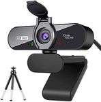 ARVIEMI Webcam, 1080P Pro HD Webcam with Stereo Microphone, 110° Wide Angle, Privacy Cover, Tripod, for Conferencing, Live Streaming, Recording, Compatible with Skype/Zoom/YouTube