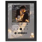 FA6 Wood Wall Mount Personalized Spotify Song Plaque With Customized Your Photo & Song Link - Scan Able Qr Code, Full Background Image For Valentine'S Day, Anniversary Gift 16x24 Inch Pack Of 1