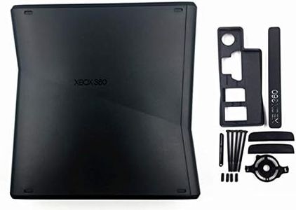New Replacement Top Upper & Bottom Cover Full Housing Shell Case Cover with Kits for Xbox 360 Slim Console Black