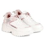 Earth Step Women's White-Dark Pink Sneakers - 5 UK