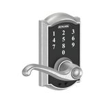 Schlage Touch Camelot Lock with Flair Lever (Satin Chrome) FE695 CAM 626 FLA