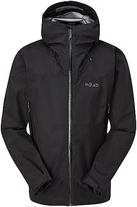 Rab Men’s Namche GTX Jacket GORE-TEX Waterproof Breathable Rain Coat for Trekking & Casual Use - Black - Large
