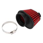 Motorcycle Air Filter, Mushroom Head Engine Air Cleaner Intake Filter Accessory Round Tapered Universal (55MM)