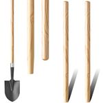 Menkxi 2 Pcs Shovel Handle Replacement 41" (104cm) Wooden Replacement Handle for Long D Handle Shovels Garden Tool Handle, 1-1/2" Diameter