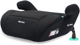 My Babiie Booster Lite R129 Car Seat - Lightweight at 1kg, Approx. 6-12 Years (125-150cm, 22-36kg), i-Size Backless Child Car Seat, Group 3, Compact, Portable, Ideal for Travel - Black