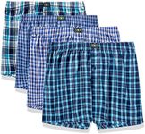 HAOSHIHE Men's Woven Boxer Shorts 1