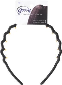 Goody Colour Collection Ribbon Wrapped Headband, Black (Pack of 3)