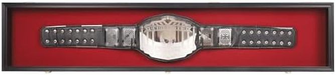 WWE WWF Wrestling/Boxing Championship Adult Size up to 61" Belt Display CASE Frame Cabinet Box