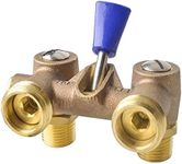 HYDRO MASTER Washing Machine Shut Off Valve，1/2" Male Pipe Thread × 3/4" Outlet Hose Thread.