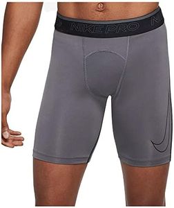NIKE Men's Pro Dri-FIT Shorts, Iron Grey/Black, X-Large