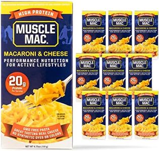 Muscle Mac High Protein Macaroni & Cheese Dinner with Real Cheese, 20g of protein, 6.75 oz (Pack of 10)