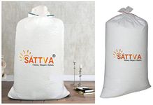 SATTVA Classy.Elegant.Stylish High Density Beans Refill Pack 2 Kg Bean Filler & SATTVA Classy.Elegant.Stylish Beans Refill Pack 1 KG Fillers for Bean Bag (White)