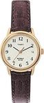 Timex Women's 20071 Easy Reader With Date, Brown Leather Watch